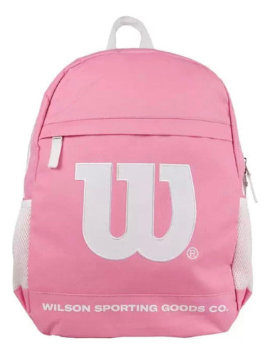 Mochila Esportiva Wilson Mochila Executiva Poliéster Esportiva Cor Rosa  Design Liso 30l