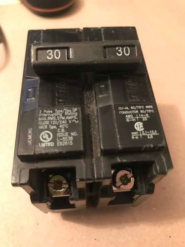 Imagen 2 de 3 de Breaker 2p 2x30a Siemens