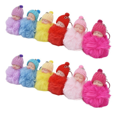 Llavero Con Forma De Muñeco Para Bebé Dormido, 12 Unidades,