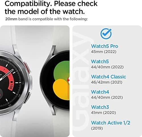 Imagen 2 de 7 de Malla Spigen Retro Fit Para Varios Galaxy Watch Negro