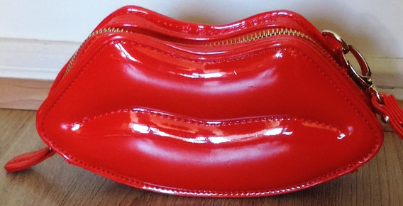 Cartera Roja Diseño Labios Cartera Roja Diseño Labios