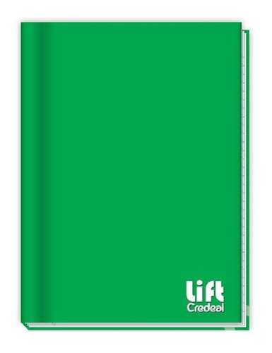 Caderno Brochurao Capa Dura Verde 20x27,5cm C/ 96fls