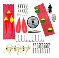 Comprar Kit Pesca Pejerrey Rio Laguna Mar Lineas Armadas Punteros +