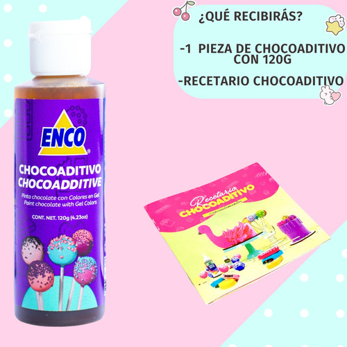 Choco Aditivo Pintar Chocolate Colores En Gel Enco 120g 1 Pz