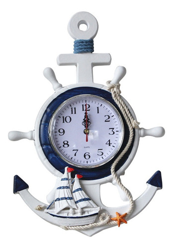 Reloj De Pared, Diseño De Playa Y Océano.
