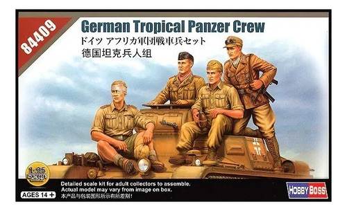 German Tropical Panzer Crew- Escala 1/35 Hobby Boss 84409