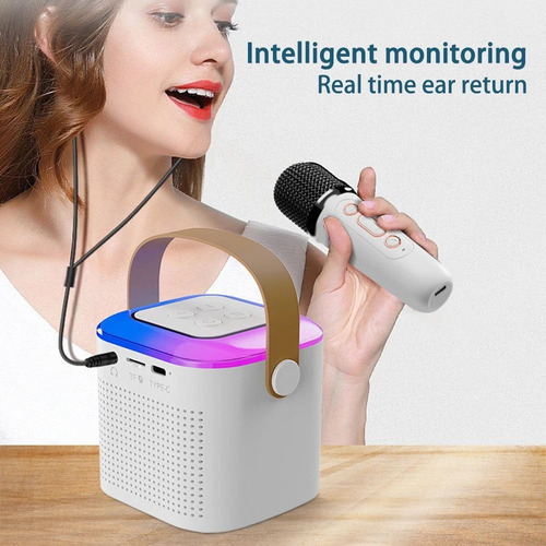 Parlante De Bluetooth Con Micrófono Inalambrico Karaoke