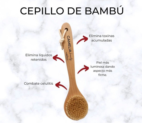 Cepillo Exfoliante De Bambú