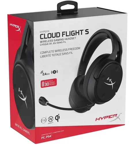 HyperX Auriculares gaming inalámbricos Cloud Flight (negro-rojo)