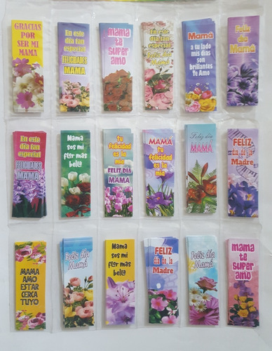 Mini Señaladores Dia De La Madre Candy Tarjetas X180 Regalos