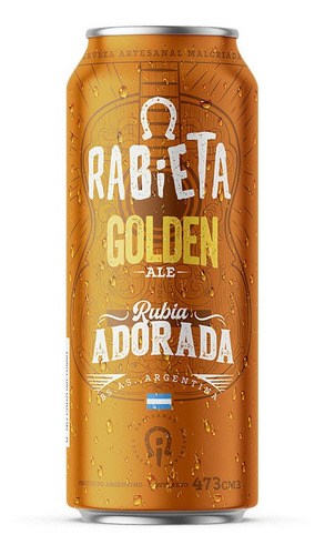Cerveza Rabieta Golden Ale 473cc X 6 Sixpack