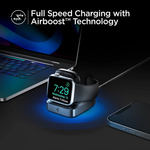 Imagen 9 de 9 de Cargador Para Apple Watch Inalambrico Spigen Arcfield Pf2002