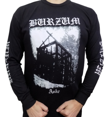Remera Manga Larga Burzum Black Metal Camiseta Que Sea Rock