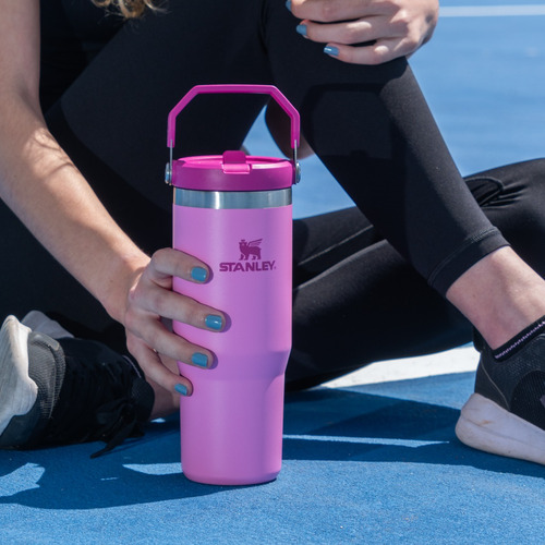 Vaso Iceflow Flipstraw Tumbler Peony 887ml Stanley Peony