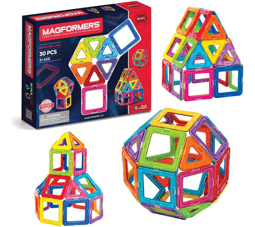 Magformers Set Básico (30 Piezas) Bloques De Construcción Ma