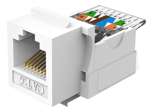 Paquete De 10 Conectores Keystone Cat6, Sin Herramientas, Si