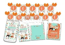 Comprar Kit Imprimible Candy Bar Animales Del Bosque Zorrito Oso