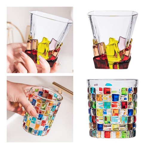 2 Vasos De Whisky, Vodka, Tequila, Ron, Para Bar, Reunión