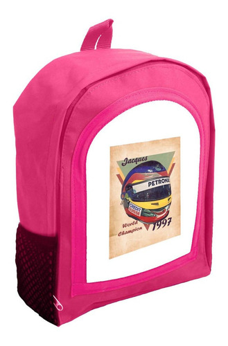 Mochila Infantil Rosa Nena Nene Coche De Carreras R19