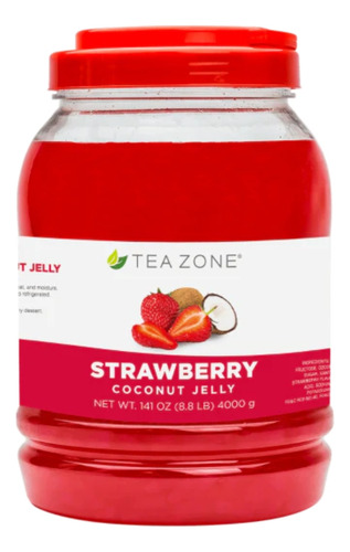 Caja De Jellys De Fresa 4 Cubetas Tea Zone