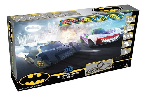Micro Scalextric Justice League Batman Vs Joker Battery Powe