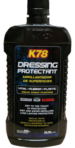 Dressing Protectant K78 Vinilos Gomas Plasticos Exterior Int