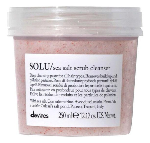 Davines Shampoo Exfoliante Cuero Cabelludo Sal Marina Solu