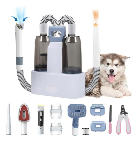 Aspiradora Multiusos Para Pelo De Mascotas Perro Gato Gris