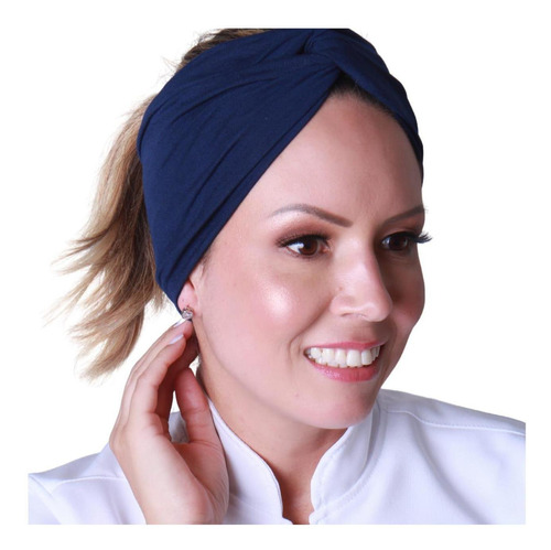 Faixa Turbante Azul Marinho - Loreca