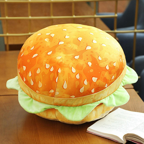 Cojín Decoración Sofá Cuerpo Hamburguesa Pan Cojín Para