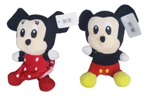Comprar  Mickey Mouse Y Minnie Hermosos Peluches 18cm Pack X2