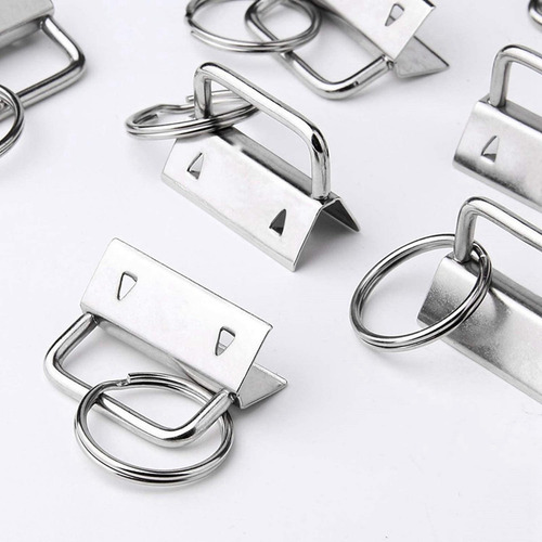 50 Piezas De Hardware De Llavero, Con Anillo Dividido,