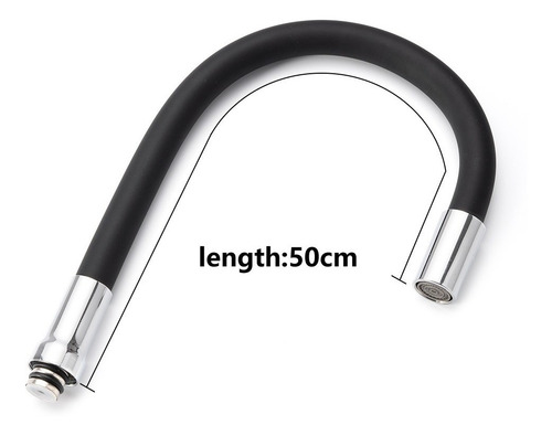 Imagen 3 de 5 de Grifo Llave Lavaplatos Cuello Flexible Negra