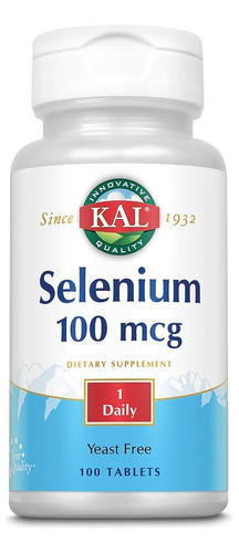 Kal | Selenium | 100mg | 100 Tablets