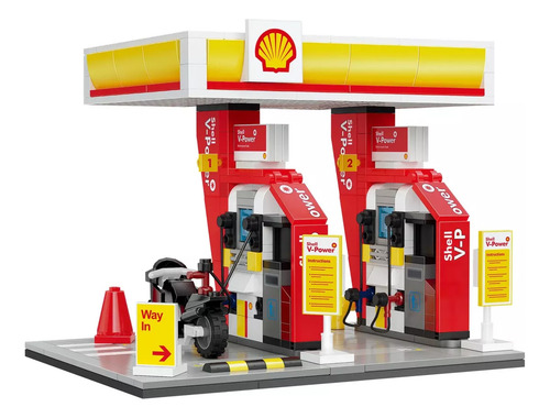 Bloques Shell Estacion De Servicio 305pzs Cada Cantidad De Piezas 305
