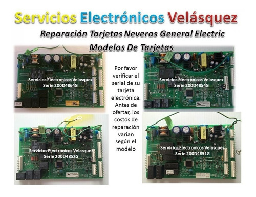 Tarjeta Nevera General Electric Y Te La Reparamos En 1 Dia