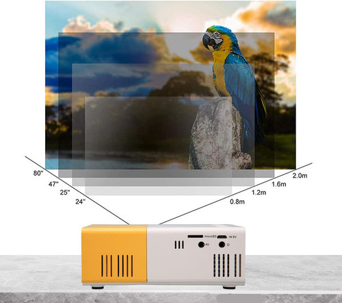 Mini Proyector, Proyector Portátil Hd 1080p, Proyector De Pe
