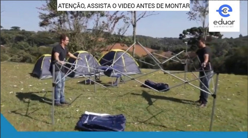 Imagem 8 de 10 de Tenda Gazebo Dobrável Sanfonada 3 X 3 M Azul