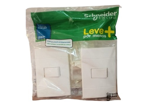 Kit C/ 3 Conj. Completos Interruptor Simples Decor Schneider