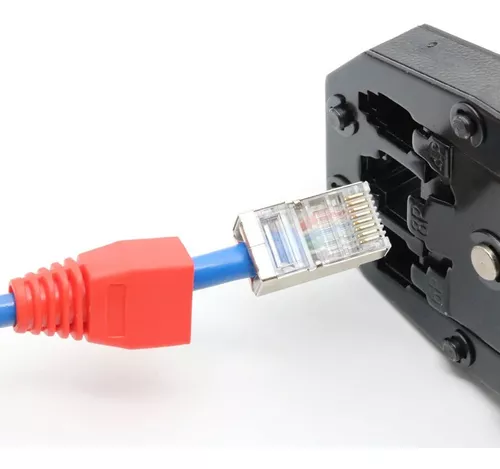 Conector Plug RJ45 Blindado Para Cable UTP - Ja-Bots