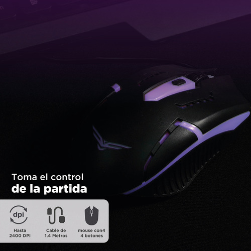 Gaming Naceb Fallen NA-0951 Kit De Teclado Y Mouse Fallen Con 19 Teclas Anti-Ghosting