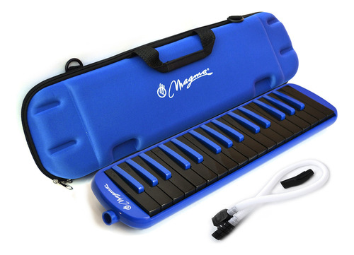 Melodica Piano 32 Teclas Profesional Colores C/estuche Color Azul