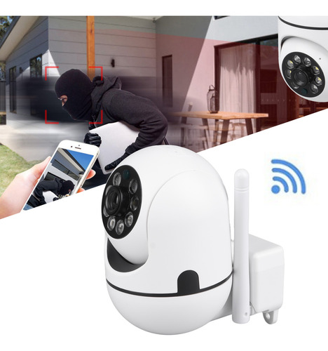 Cámara Inteligente De Seguridad Inalámbrica 1080p Hd Night V