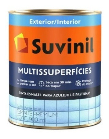 Imagem 1 de 3 de Tinta Para Azulejo Cor Branco - 900ml Kit Com 2 Peças