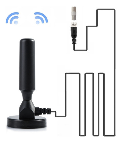 Receptor De Antena Dvb-t Digital De 75 Ohms De 30 Dbi De Gan