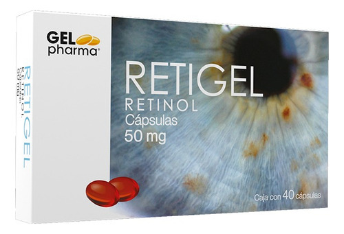 Retigel Retinol Cápsulas 50 Ml 40 Cápsulas, Gel Pharma