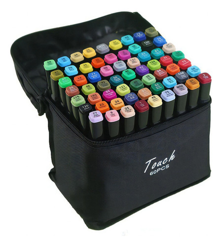 Kit Canetinha 60 Unidades Pintura Escolar Linha Profissional