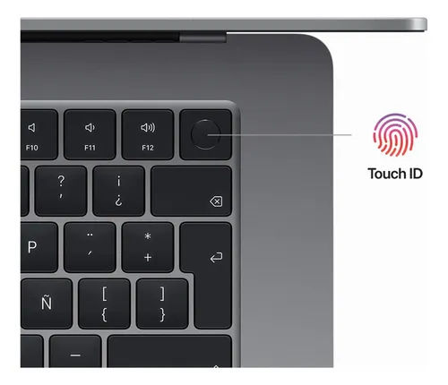 Macbook Air M2 15 256 Gb Mqkp3e/a Gris Teclado Español