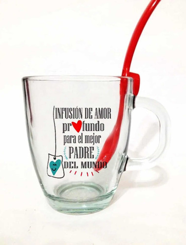 Pack 15 Tazas Dia Del Padre +cuchara Para Colgar De Regalo!!
