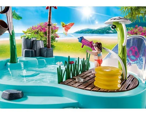 Playmobil family fun piscina sales